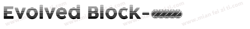 Evolved Block字体转换